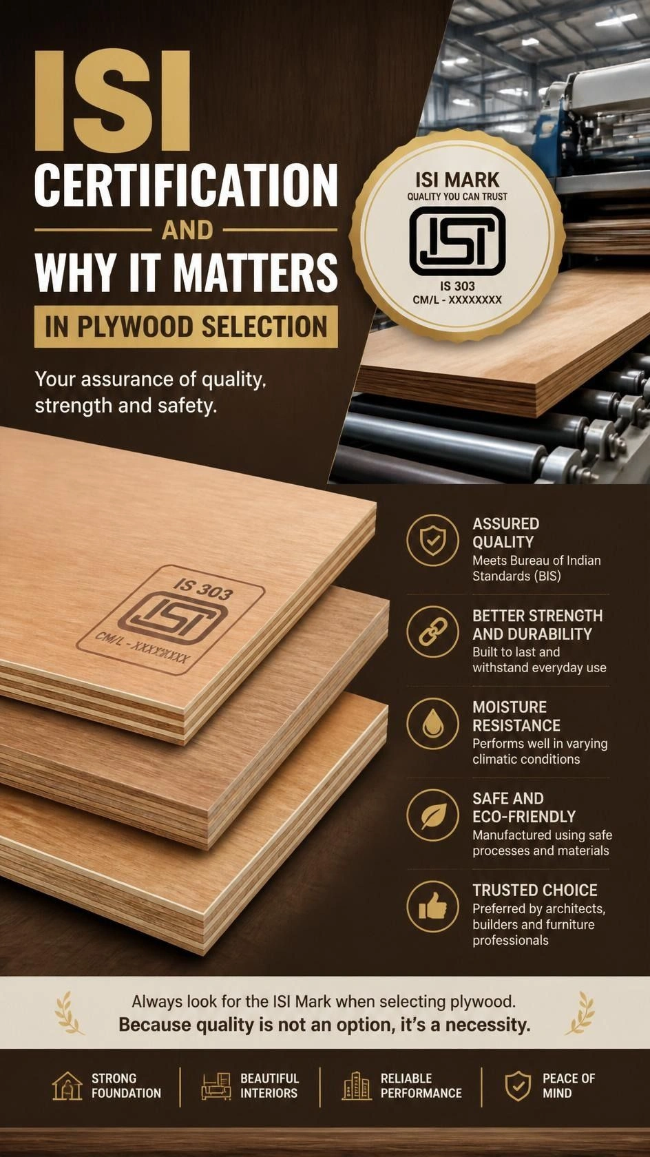 ISI Certification and Why It Matters in Plywood Selection