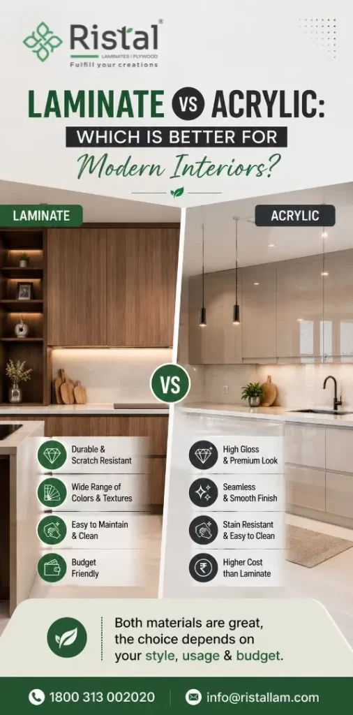 Laminate vs Acrylic Which Is Better for Modern Interiors