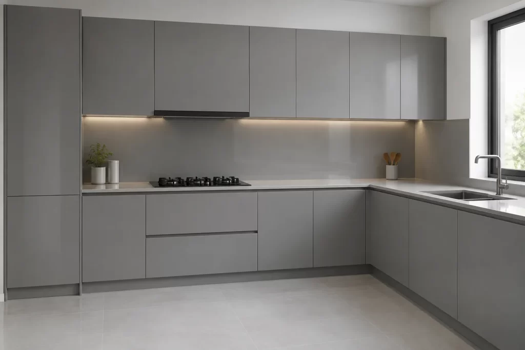 Monochrome Kitchen Laminates