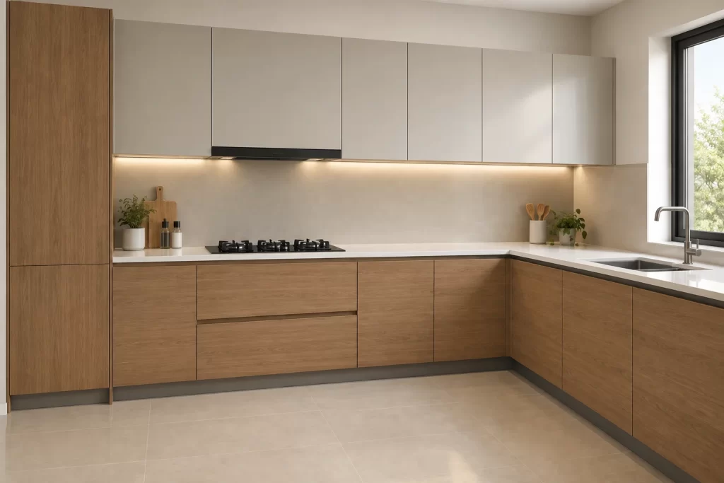 Wood and Solid-Colour Combinations