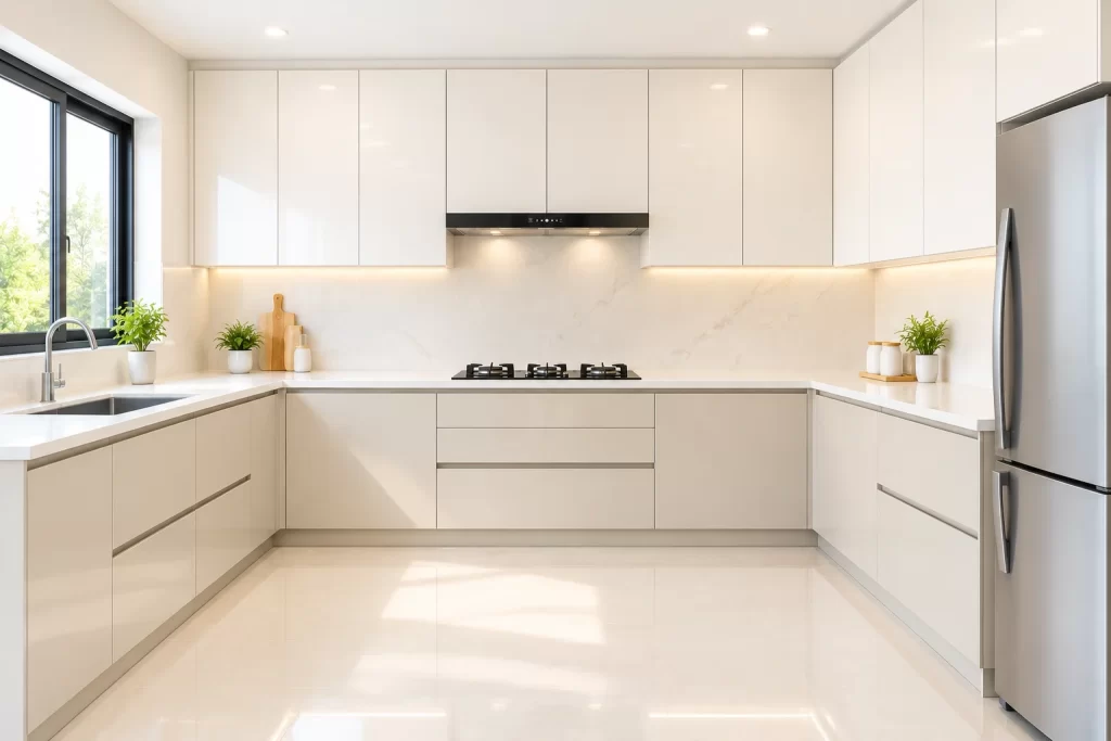 bright shades kitchen laminates