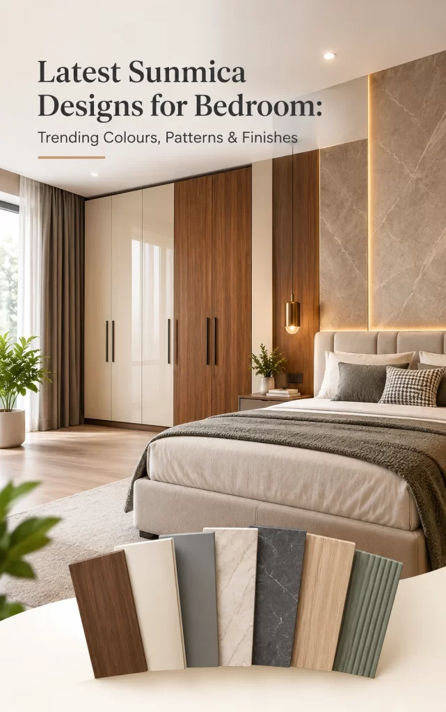 Latest Sunmica Designs for Bedroom: Trending Colours, Patterns & Finishes
